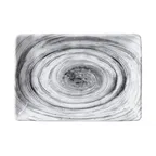 image of GET D1061RC-BD Plate, 10" x 6-3/4" x 1-3/8", Melamine, Black, Break & Chip Resistant, BPA‑Free