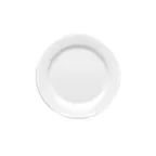 image of GET D10PL-W Plate, 10" Dia., 3/4" H, Round Wide Rim White Melamine, Scratch Resistant, NSF Certified