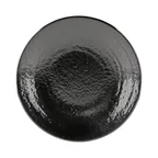 image of GET D10RR-B Plate, 10" Dia. x 1-1/2" H, Round Coupe, Black Melamine, Resistant, Dishwasher Safe