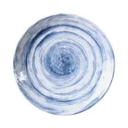 image of GET D110R-ND Plate – 10-1/8" Round, Van Gogh Navy Melamine, BPA‑Free, Dishwasher Safe