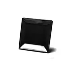 image of GET D1111SQ-B Elite Global Solutions Plate, 11-1/2" X 1-1/2"H, Square, Coupe, Melamine, Black