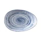 image of GET D1172OV-ND Plate, 21 Oz., 11-1/4" x 7-1/2" x 2" H, Oval Melamine, Navy Blue, Dishwasher Safe