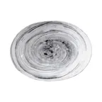 image of GET D1181OV-BD Elite Global Solutions Plate, 31 Oz., 11" x 8-3/8" x 1-1/2"H, Oval, Melamine, Black