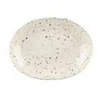 image of GET D1181OV-CC Plate, 31 Oz., 11" x 8‑3/8" x 1‑1/2" H, Oval Melamine, Chocolate Chip, Stain Resistant