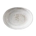image of GET D1181OV-TD Plate, 31 Oz., 11" x 8-3/8" x 1-1/2", Oval, Melamine, Beige, Break-Resistant