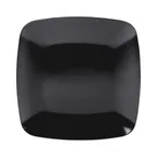 image of GET D11SQR-B Plate, 11-3/8" x 1"H, Square Coupe, Black Melamine, Stain & Scratch Resistant