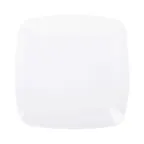 image of GET D11SQR-W Plate, 11-3/8" x 1"H, Square Coupe, White Melamine, Break/Chip/Stain/Scratch Resistant