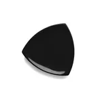image of GET D11T-B Elite Global Solutions Plate, 10-1/4" x 1"H, Triangular, Coupe, Melamine, Black