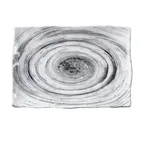 image of GET D1281RC-BD Plate, 12" x 8.5" x 1.3"H, Rectangular Melamine Black, Break/Chip/Stain Resistant