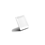 image of GET D55SQ-W Coupe Plate, 5" x 3/4" White Melamine, Break/Chip Res., Dishwasher Safe, BPA Free