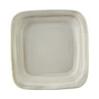 image of GET D5PLST-OWD Melamine Plate, 5" x 5" x 3/4", Off-White Stoneware Design, BPA‑Free, Dishwasher Safe