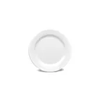 image of GET D612PL-W Elite Global Plate, 6-1/2" Round Wide Rim, White Melamine, BPA Free, Dishwasher Safe