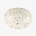 image of GET D641OV-CC Bowl, 11 Oz, 6-3/8" x 4-3/4" x 1-7/8"H, Oval Melamine, Chocolate Chip, Break Resistant
