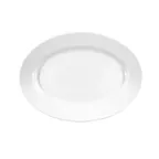 image of GET D710OV-W Plate, 10"L x 7"W x 1"H Oval Melamine White, Break, Chip & Scratch Resistant