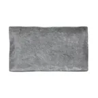 image of GET D71238RC-CO Plate, 12"L x 7"W x 1-3/8"H, Rectangular Melamine Black, Break/Chip Resistant