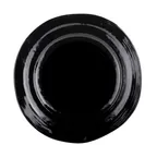 image of GET D750-B Elite Global Solutions Plate, 7-1/2" Dia. x 3/4"H, Irregular Round, Melamine, Black