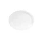 image of GET D75OV-W Plate, 9-5/8"W x 7-1/2"D x 7/8"H, Oval Melamine, White, Narrow Rim, Dishwasher Safe