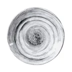 image of GET D8125R-BD Black Melamine Plate, 8-1/2" Dia. x 1-1/4" H, Van Gogh Design, Break‑Resistant