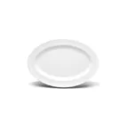 image of GET D812OV-W Elite Global Solutions Platter, 12.75"L x 8.75"W x 0.75"H, Oval, Melamine, White