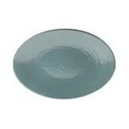 image of GET D812RR-ABY Platter, 12-3/4"L x 8-3/4"W x 1"H, Oval, Melamine, Abyss, Pebble Texture
