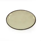 image of GET D8512OVM-V Oval Melamine Plate, 12-1/2" x 8-1/2" x 1" Beige, BPA‑Free, Dishwasher Safe