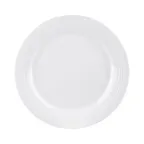 image of GET D897GG-W 9" Round Melamine Plate, White, 1" H, Break/Chip, Stain & Scratch Resistant, BPA Free