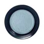 image of GET D897GM-ABY/LAP Plate, 9" Dia. x 1"H, Round, Two-Tone, Melamine, Gloss Interior, Matte Exterior