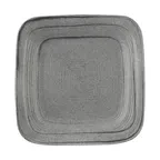 image of GET D9PLST-GSD Gray 9"x9"x1-1/4" Square Melamine Plate, Dishwasher Safe, BPA Free, Stain‑Resistant