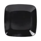 image of GET D9SQR-B Plate, 8-1/4" x 7/8" H, Square Coupe, Black Melamine, Scratch Resistant, Dishwasher Safe