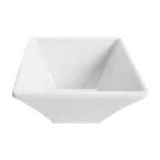 image of GET DB4SQ-W Elite Global 6oz Square Melamine Bowl, 4" x 4" x 2", White, BPA Free, Dishwasher Safe