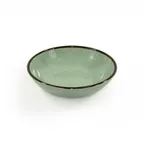 image of GET DB8225M-H 8" Green Melamine Bowl, 32 Oz (1 Qt), Crackled Texture, Break‑Chip‑Stain Resistant