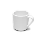 image of GET DC-W Mug, 10 Oz., 3-1/8" Dia. X 3-1/4" H, Round, White Melamine, Break/Chip/Stain Resistant