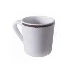 image of GET DC-W-M Global Mug - 10 oz, 3-1/8" Dia × 3-1/4" H, White Melamine, BPA Free, Dishwasher Safe