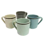 image of GET DC14-G-M Elite Global 14oz Melamine Mug, 3-5/8" Dia x 3-3/4" H, Gray Cal, Dishwasher Safe