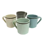 image of GET DC14-H-M Elite Global Solutions Mug, 14 oz, 3-5/8" Dia. x 3-3/4" H, Green, Melamine, BPA Free