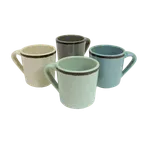 image of GET DC14-V-M Elite Global Mug, 14 oz, 3-5/8" Dia. x 3-3/4" H, Beige, Melamine, BPA‑Free