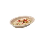 image of GET DN-332-S Supermel™ Bowl, 32 oz (36 oz Rim Full), 10" x 7¼" x 2¼" Oval Ivory Melamine - 1 Dozen