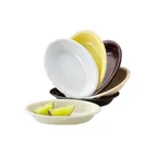 image of GET DN-365-T Supermel Side Dish, 5 Oz, 6" x 4-1/2" x 1", Tan, Melamine, Break-Resistant - 1 Dozen
