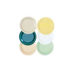 image of GET DP-510-T Supermel Dinner Plate, 10.25" Round, Tan Melamine, Medium Rim - Dozen