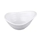 image of GET DS45-W Elite Solutions Sauce Dish, 4 Oz, 4.5"L x 3.5"W x 2.25"H Oblong Swirl White Melamine