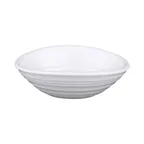 image of GET DS5-W Elite Global Solutions Bowl, 6 Oz, 5"L x 4"W x 1-1/2"H Oblong Swirl, Melamine White
