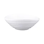 image of GET DS725-W Bowl, 23 Oz., 7-1/4"L x 6-3/4"W x 2-1/2"H, Melamine, White, Swirl Design