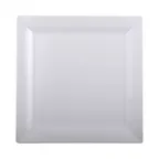 image of GET DS99-W Elite Global Solutions Plate, 9" x 9" x 1"H, Square, Medium Rim, Melamine, White