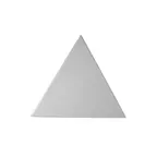 image of Get DT200LM Bugambilia Buffet Disc, 4-1/2"L x 4-1/2"W, Xx-Small Triangle, Lime Resin‑Coated Aluminum