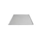 image of GET DU204MC Bugambilia Buffet Disc - 17-7/10" x 13-4/5" Rectangle, 1/2" Aluminum, Mocha Resin Rim
