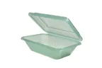 image of GET EC-19-JA Food Container, 750ml, 8"L x 5-1/2"W x 2-3/4"H, Green Polypropylene, 1 Dozen