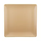 image of GET ECO1010SQ-PB Plate, 10" Square, Brown, 50% Melamine/Bamboo, Scratch Resistant, Dishwasher Safe