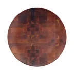 image of GET ECO1111R-CK Plate, 11" Dia. x 1"H Round Melamine, Checkered, Break/Chip/Stain Resistant, BPA‑Free