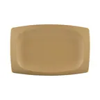 image of GET ECO1258-PB Platter, 12.5" x 8.25" x 0.875"H, Brown Melamine Bamboo, Break/Chip Resistant