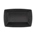 image of GET ECO6552-B Plastic Bowl, 18 Oz, 6.5"L x 5.25"W x 2"H Black Melamine/Bamboo Dishwasher Safe